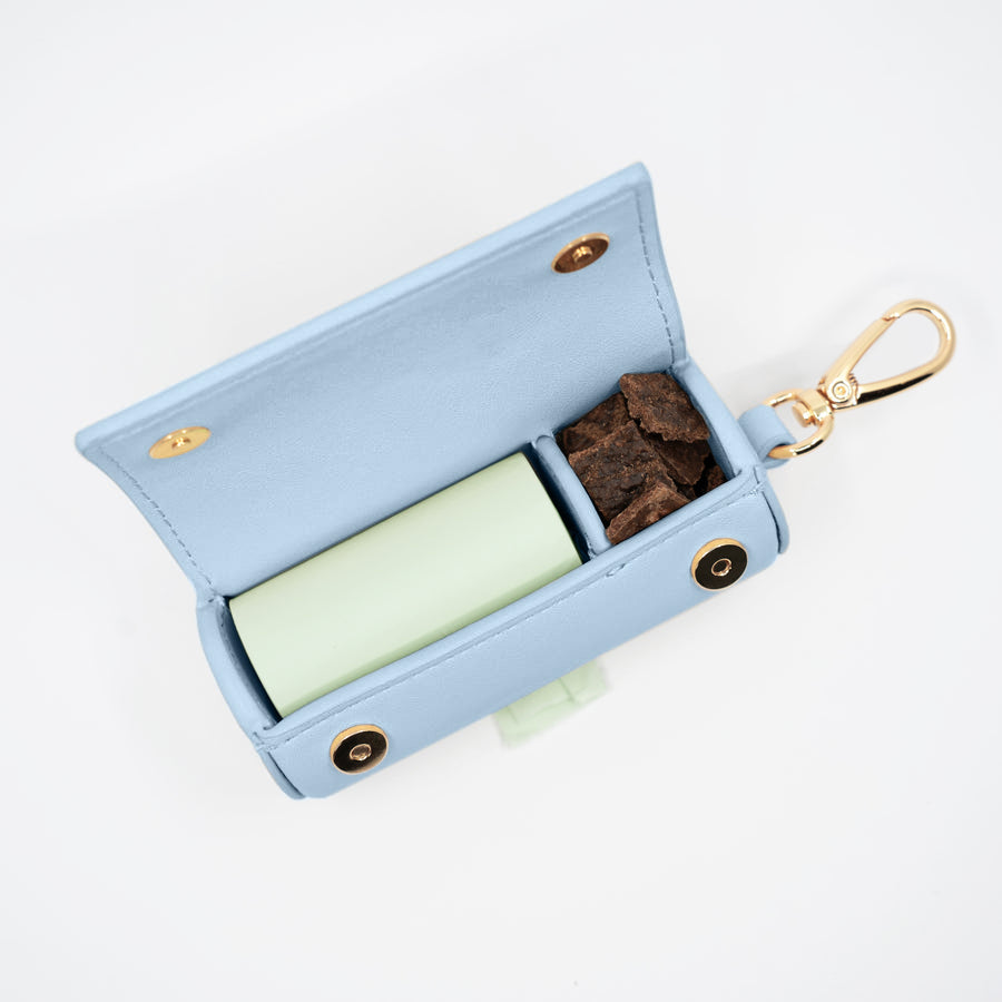 2 in 1 Poop Bag & Treat Holder - Sky Blue