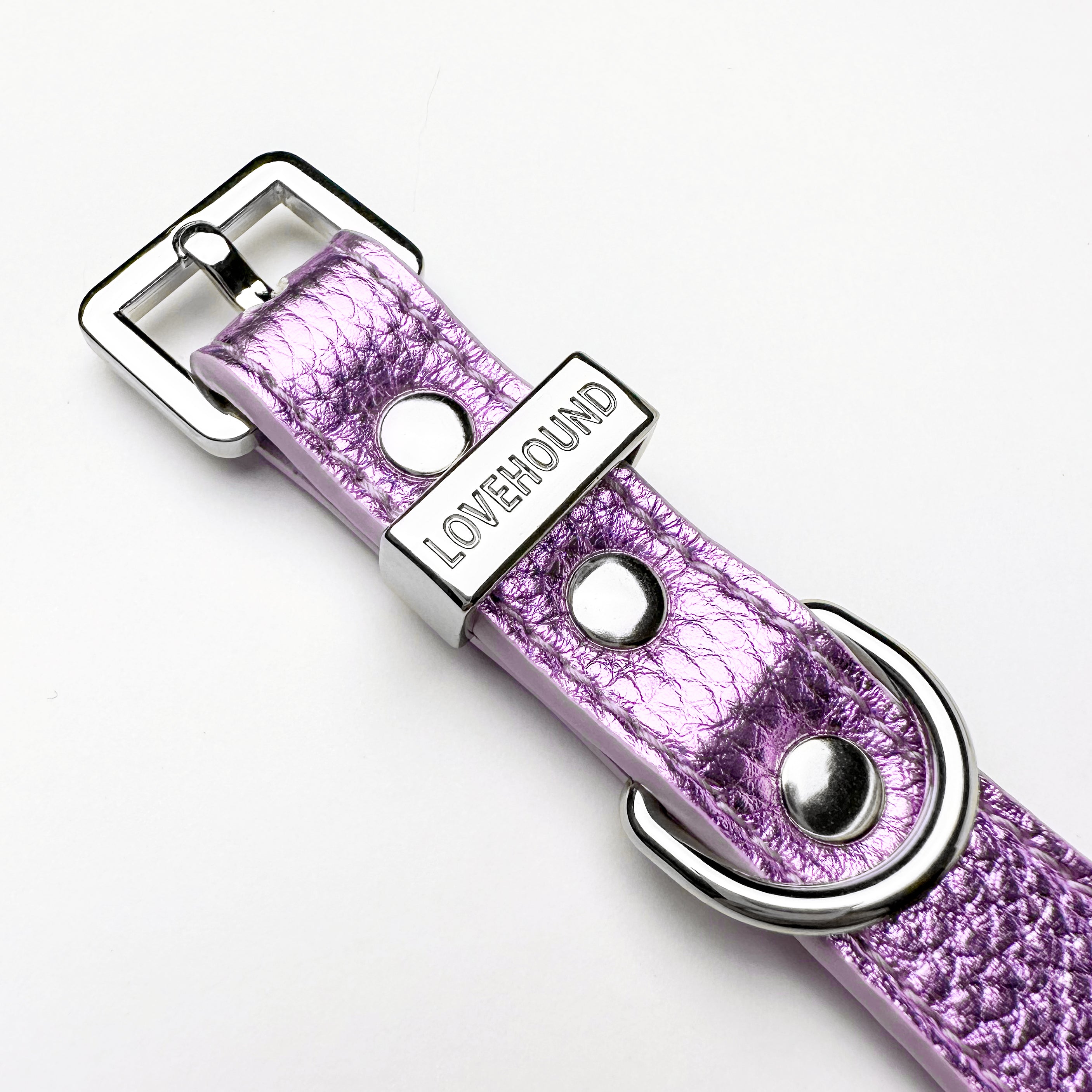 Sweetheart Dog Collar - Metallic Purple